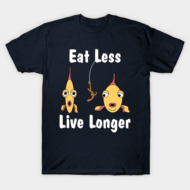 Eat Less Weight Control T-Shirt by Barthol Graphics